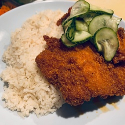 Crispy cutlet & rice